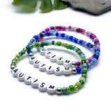 AUTISM Glass Seed Bead Bracelet