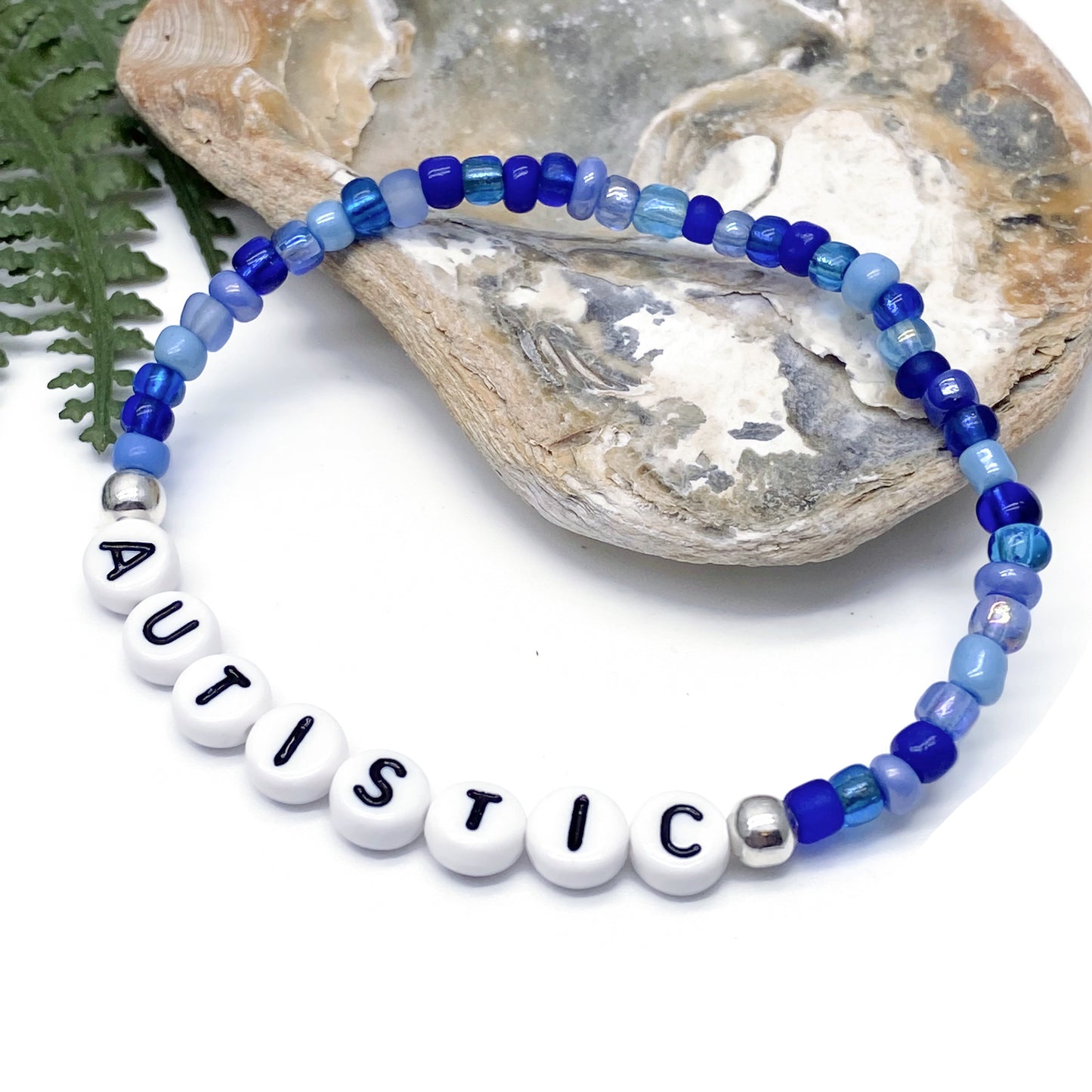 AUTISTIC Medical Alert Bracelet - Glass Seed Beads