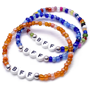 BFF Glass Seed Bead Bracelet