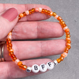 BFF Glass Seed Bead Bracelet