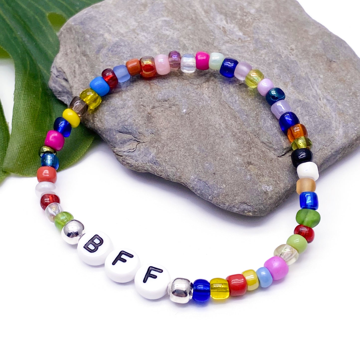 BFF Bestie Message Bracelet - Glass Seed Beads