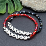 BLESSED Glass Seed Bead Bracelet