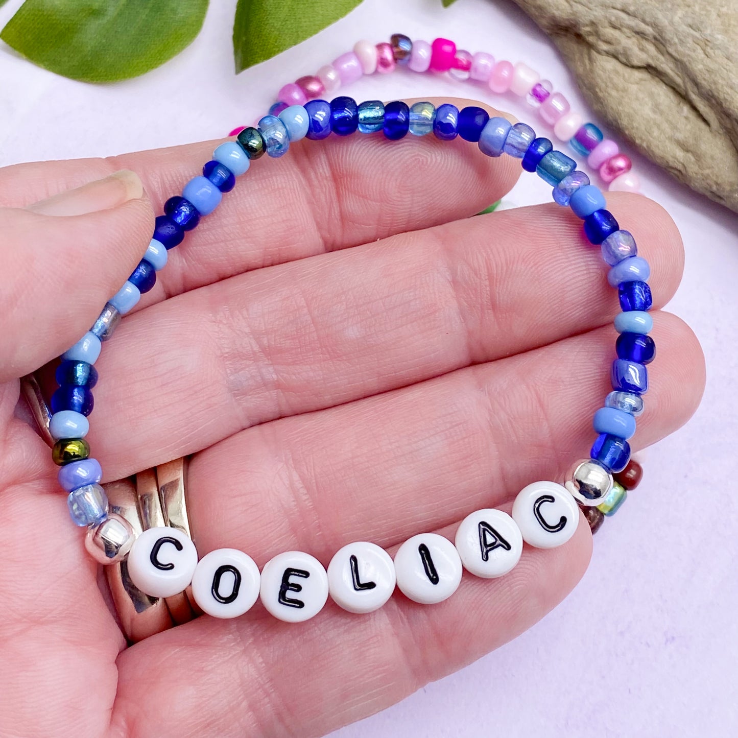 COELIAC Medical Alert Bracelet - Glass Seed Beads