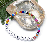 EPILEPSY Glass Seed Bead Bracelet