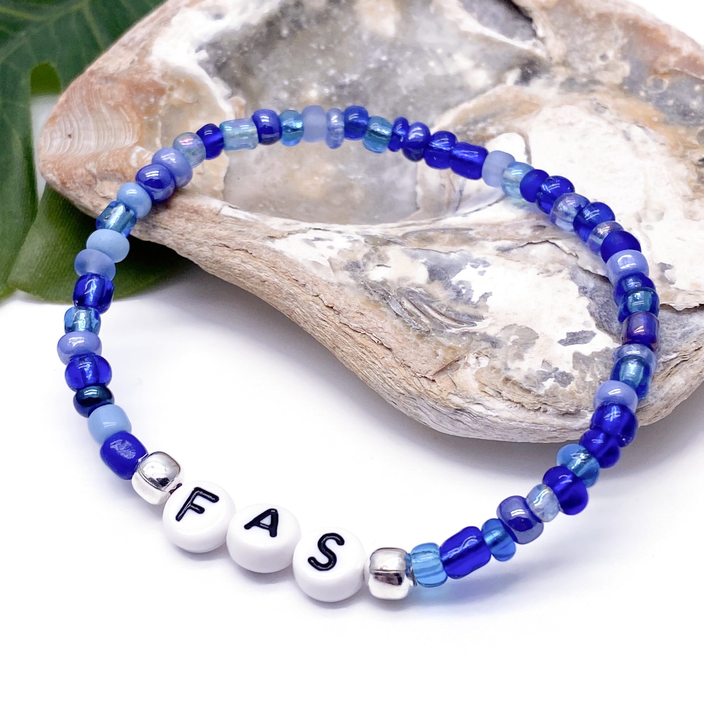 FAS Medical Alert Bracelet - Glass Seed Beads