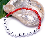 LYME DISEASE Glass Seed Bead Bracelet