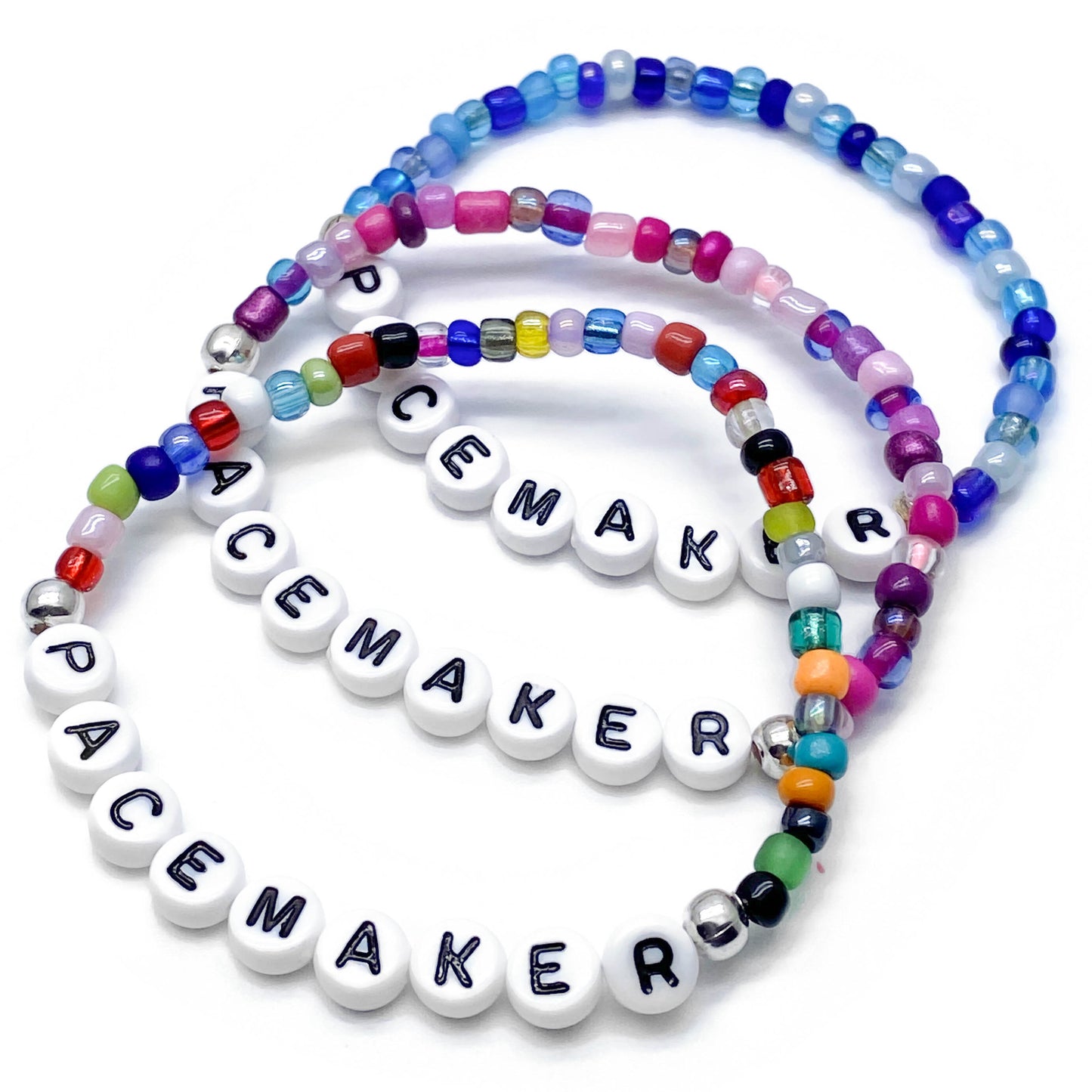 PACEMAKER Medical Alert Bracelet - Glass Seed Beads
