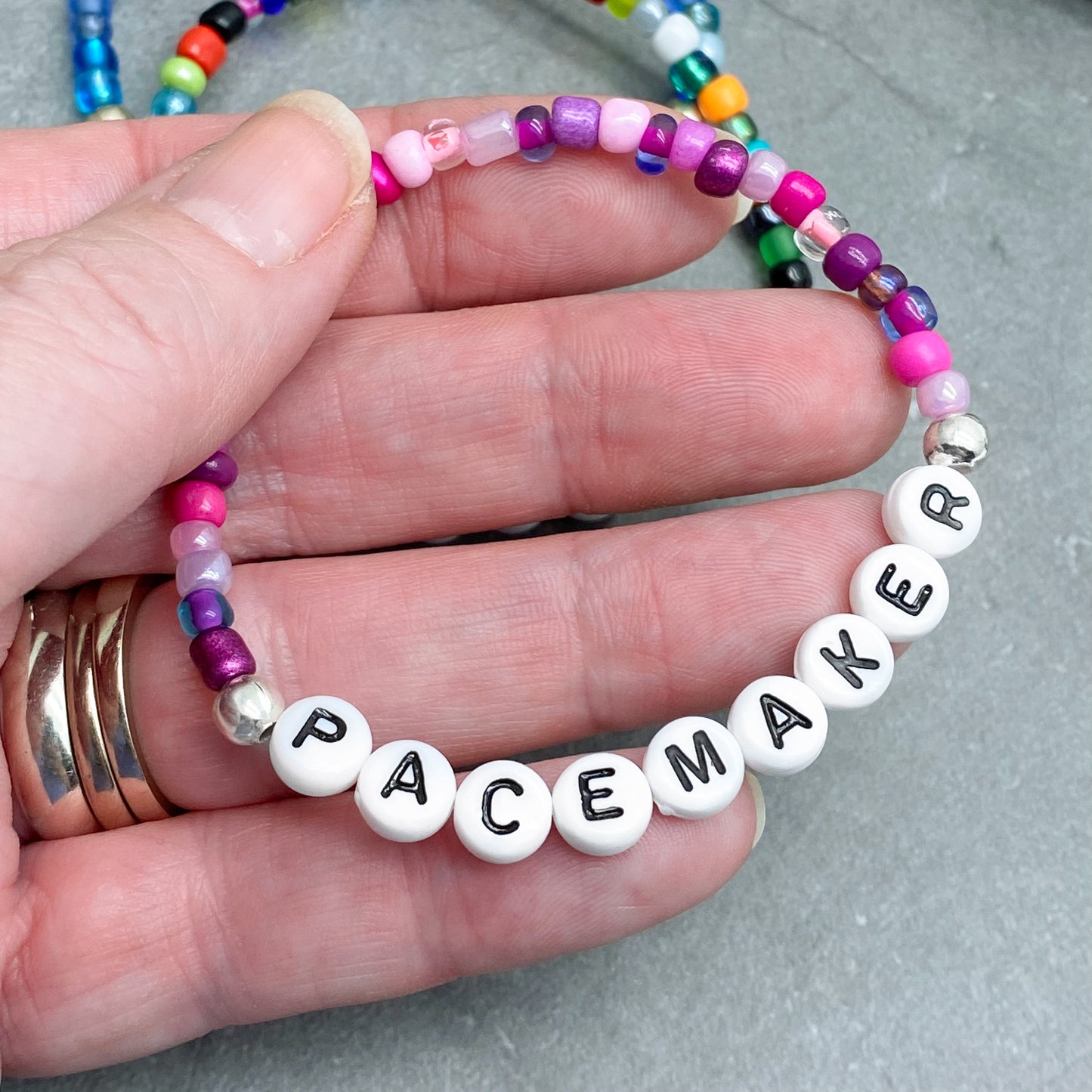 PACEMAKER Medical Alert Bracelet - Glass Seed Beads