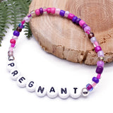 PREGNANT Glass Seed Bead Bracelet