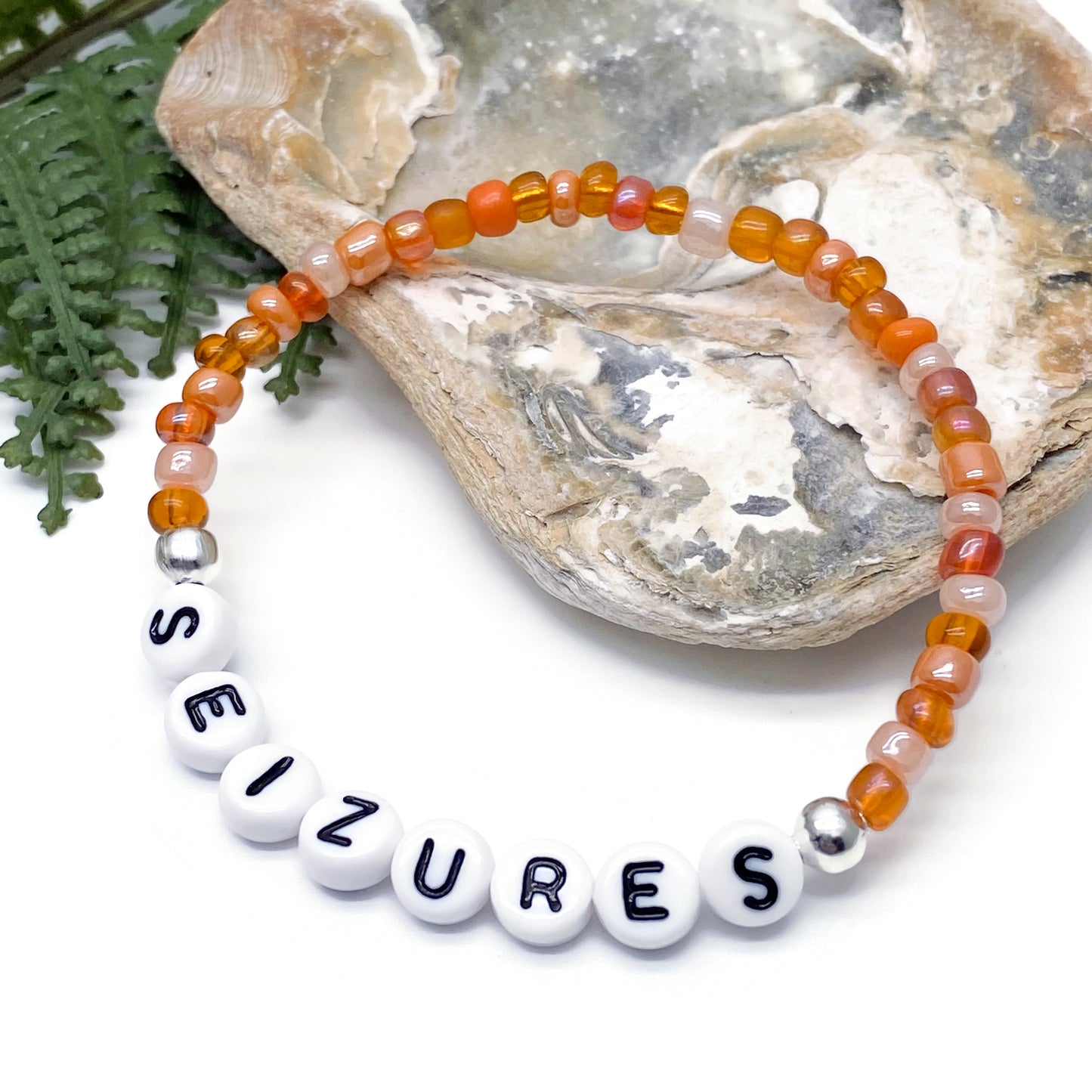 SEIZURES Medical Alert Bracelet - Glass Seed Beads