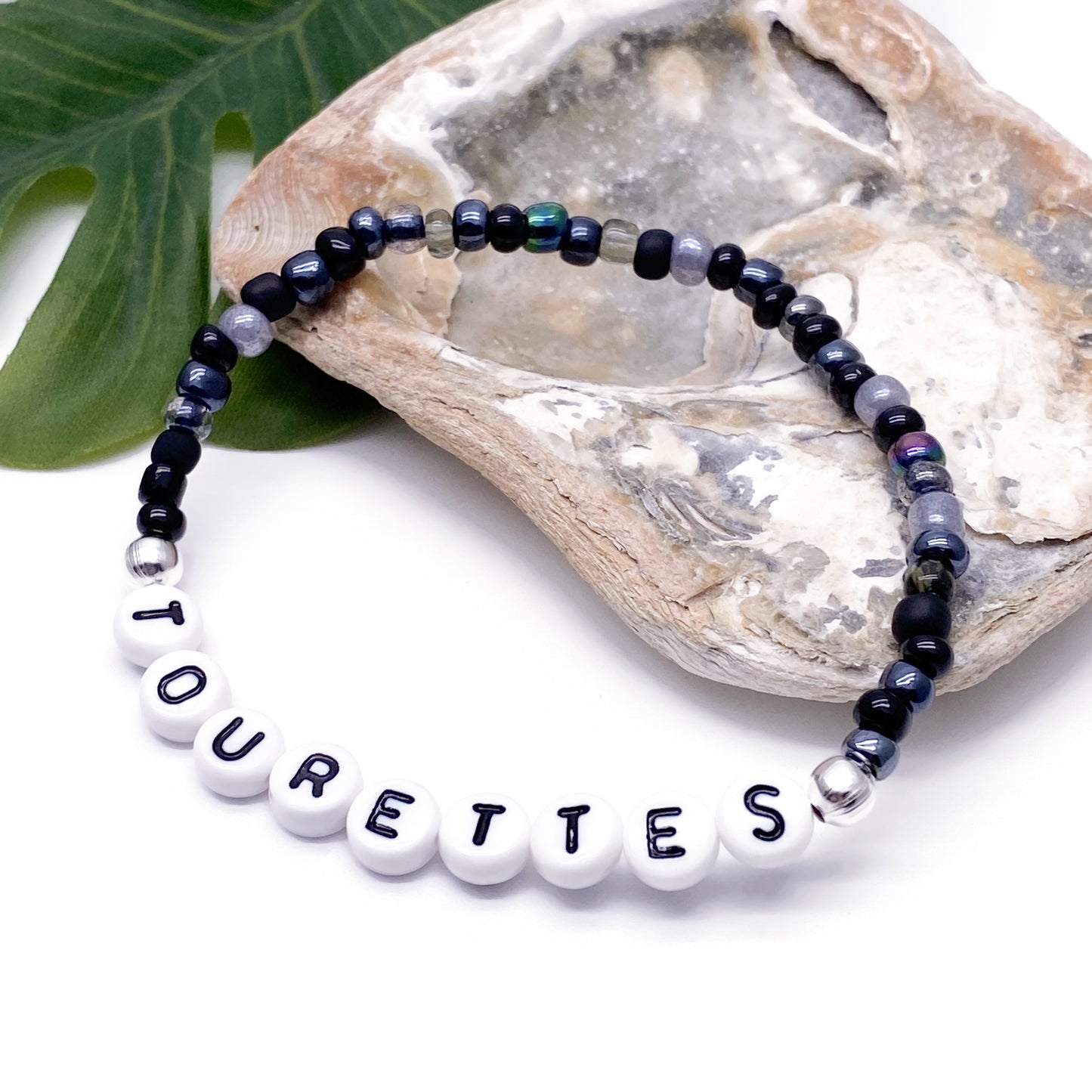 TOURETTES Medical Alert Bracelet - Glass Seed Beads