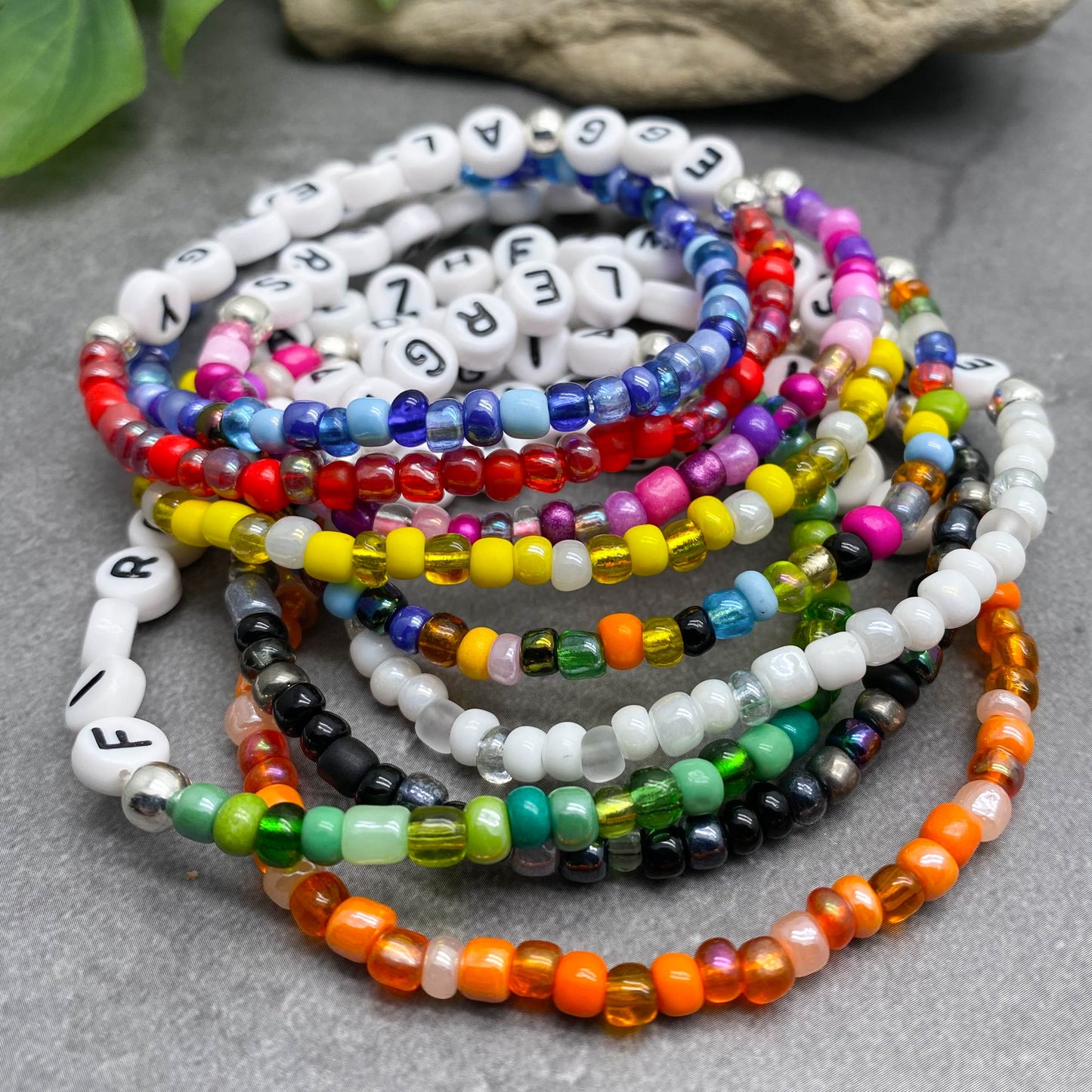 ANAPHYLAXIS Medical Alert Bracelet - Glass Seed Beads