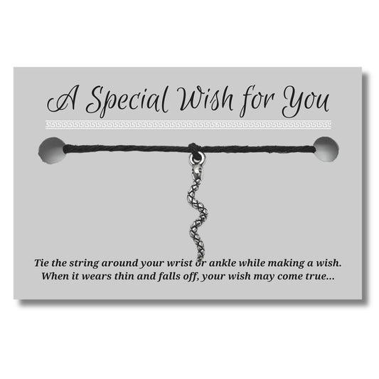 Snake Charm Hemp Wish Bracelet - Colour Choice