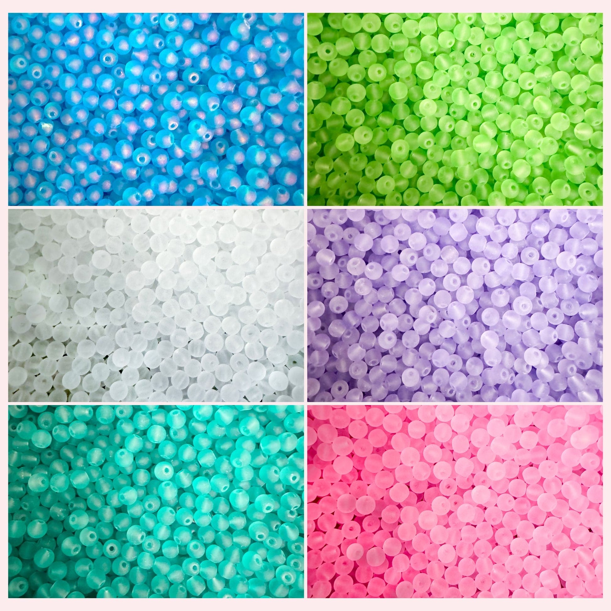 Frog Charm Frosted Bead Anklet - Colour Choice