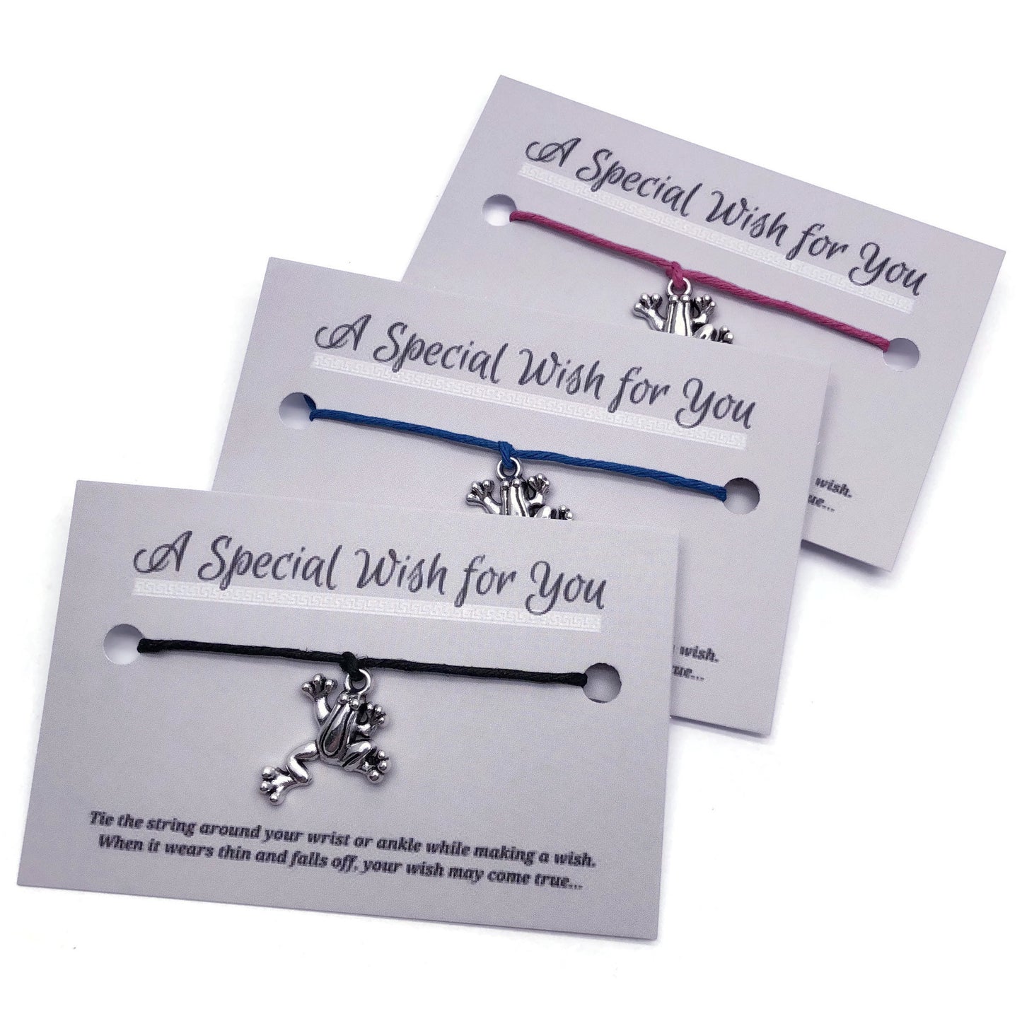 Frog charm wish bracelet