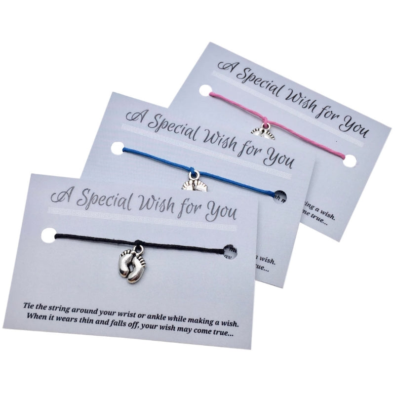 Baby feet wish bracelet