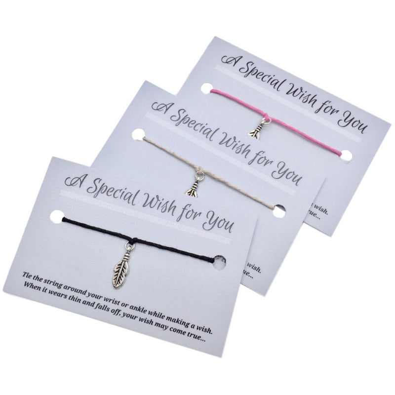 Feather wish bracelet
