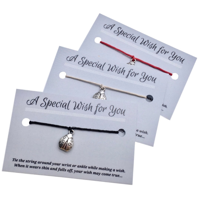 Ladybird wish bracelet