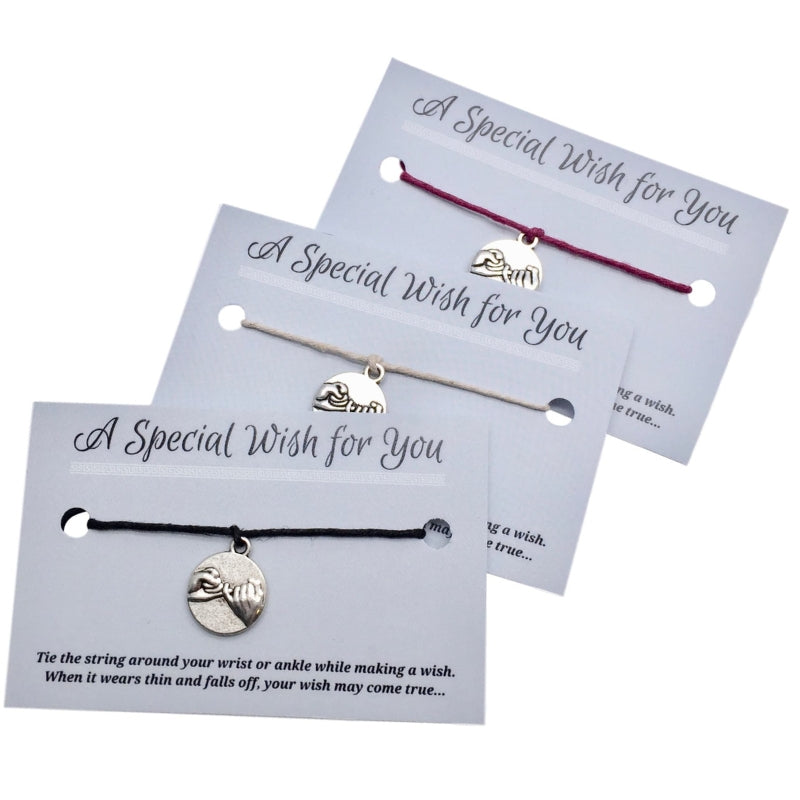 Pinky promise wish bracelet