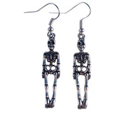 Skeleton charm earrings