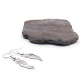 Angel Wings Silver Plated Charm Earrings