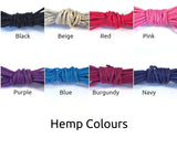Daisy Flower Charm Hemp Wish Bracelet - Colour Choice