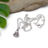Buddha Charm Silver Plated Pendant Necklace