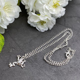 Frog Charm Tibetan Silver Plated Pendant Necklace