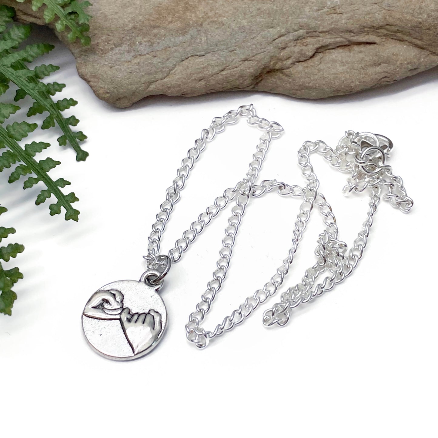 Pinky Promise Charm Pendant Necklace