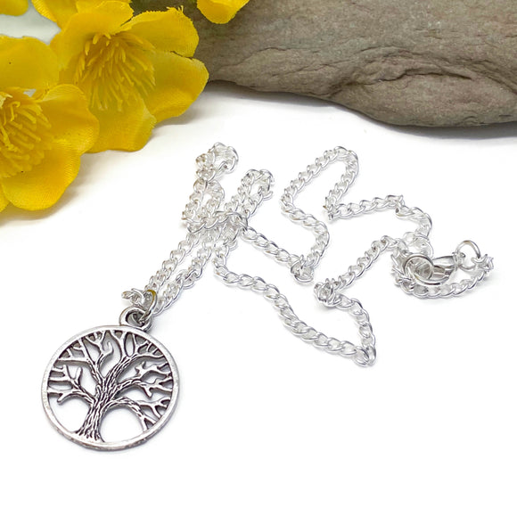 Tree of Life Tibetan Charm Pendant Necklace
