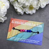 Bisexual Hemp Rainbow Wish Bracelet - LGBTQ