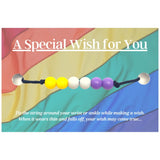 Non Binary Colours Hemp Rainbow Wish Bracelet LGBTQ