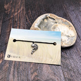 Fancy Fish Silver Charm Hemp Wish Bracelet - Choice of Card