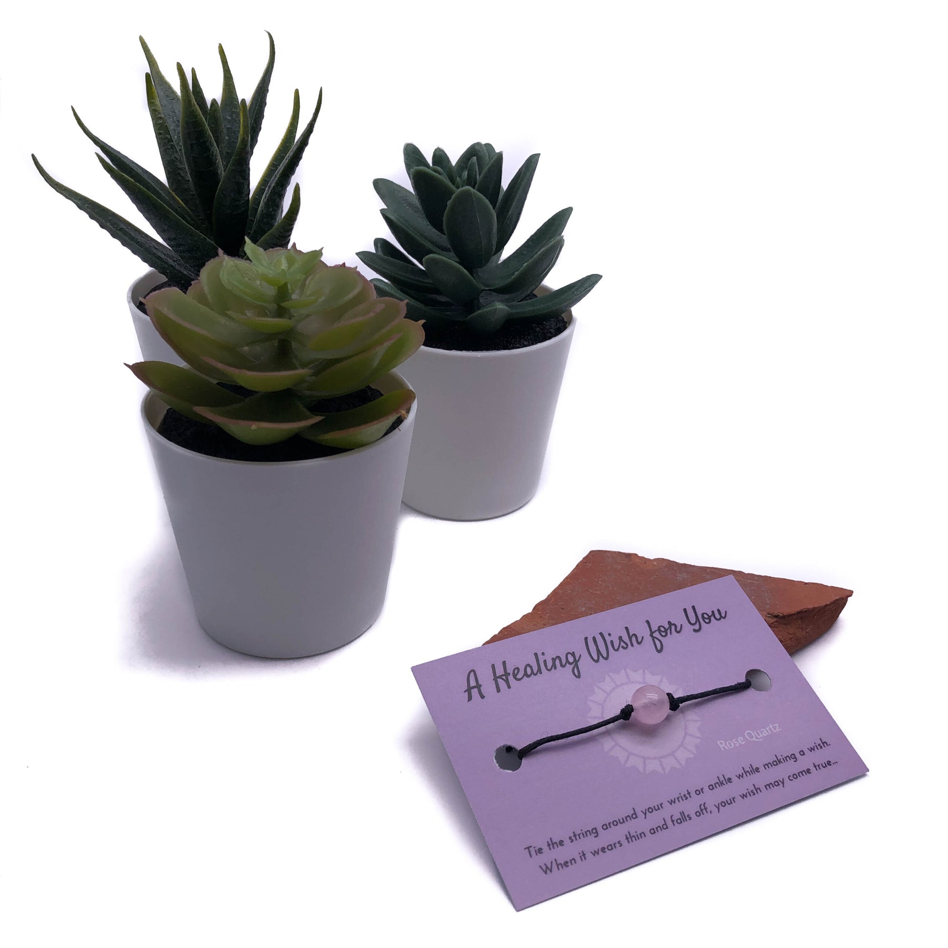 rose quartz hemp bracelet