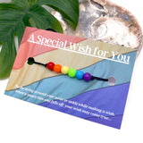 LGBT Pride Flag Black Hemp Rainbow Wish Bracelet