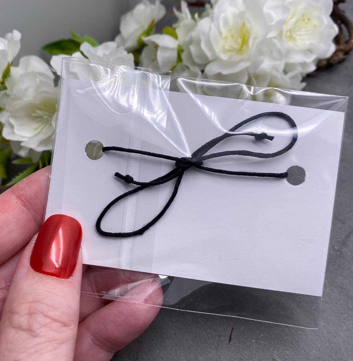 Skull Charm Hemp Wish Bracelet - Colour Choice